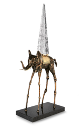 Space Elephant by Salvador Dali - Bronze Sculpture sized 17x37 inches. Available from Whitewall Galleries